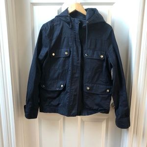 J.Crew Utlity Jacket w/ Hood (L)